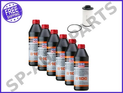 OEM VW DSG ATF Transmission Dual Clutch 40k Fluid Filter Kit LIQUI MOLY 6 Liters