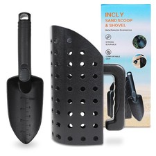 Sand Scoop for Metal Detecting, Detector Tools Heavy Duty black