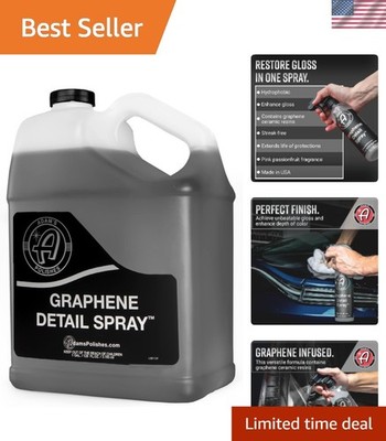 Adam's 128 Oz Graphene Detail Spray   Elevate Shine & Protection Effortlessly