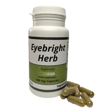 Eyebright Herb (Euphrasia officinalis )  Capsules - 500 mg  100  Vegan Capsules 