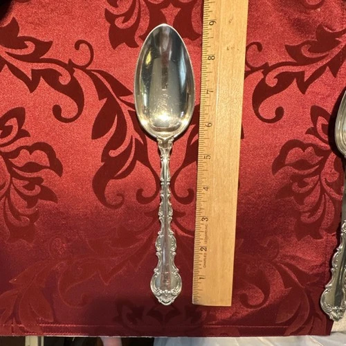 Gorham Strasbourg Sterling Silver Serving Spoon with Hallmarks 1897