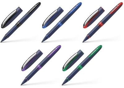 Schneider Tintenroller One Business 5er Set (Blau, Schwarz, Rot, Grün, Lila)
