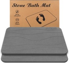 Stone Bath Mat, Diatomaceous Earth Shower Mat, Non-Slip Super Absorbent Quick