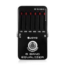 JOYO 6-Band EQ Pedal Equalizer (100Hz, 200Hz, 400Hz, 800Hz, 1.6kHz, 3.2kHz)±18dB