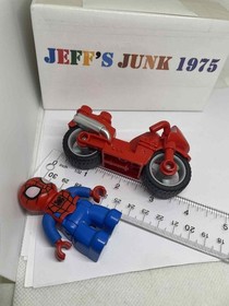 Lego Duplo Figure MARVEL Spider-Man Web-Bike Motorcycle 10607 LOT