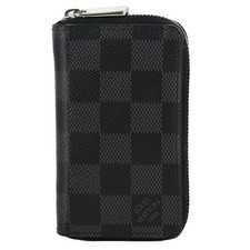 Get s with s Plus Points UP LOUIS VUITTON Damier Graphite Zippy Coin Purse Coin