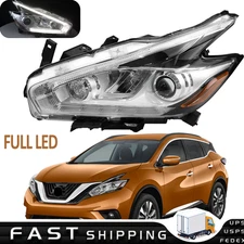 For 2015 2016 2017 2018 Nissan Murano Full LED Projector LEFT Headlight Driver