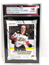 Jackson Lacombe - 2023-24 - O-Pee-Chee - Rookie Card - KSA Graded 10 - #586