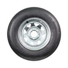eCustomrim Radial Trailer Tire On Rim ST205/75R14 Load Range D 14" 5 Lug Spok...