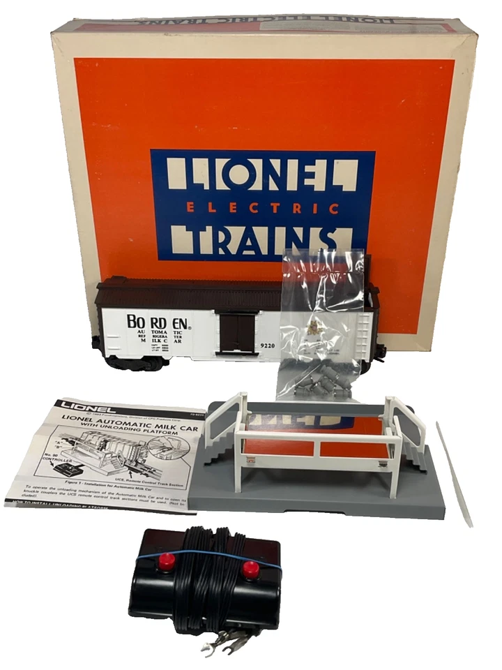 1983 Lionel Lines O27 Gauge, Operating Borden Milk Car, #6-9220, Made n USA, MIB - Image 2 of 4