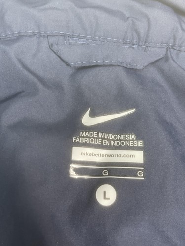 Giacca a vento BYU Cougars uomo grande blu NCAA basket full zip Nike - Foto 5 di 14