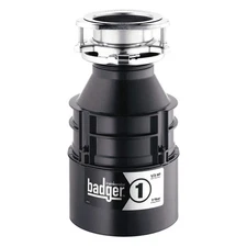 IN-SINK-ERATOR BADGER 1 WITH CORD Garbage Disposal,Badger,11 3/8 in H 31EE15