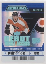 2019 Upper Deck Credentials Debut Ticket Access /699 Tier 2 Connor Bunnaman 8db
