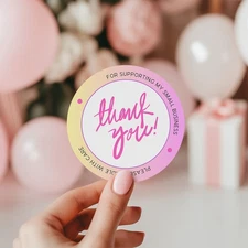 56 THANK YOU SEALS LABELS STICKERS FOR SMALL BUSINESS, CRAFTS, PARTIES 2 INCH