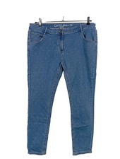 GINA Röhrenjeans Damen Jeans Gr. DE 46 blau Casual-Look