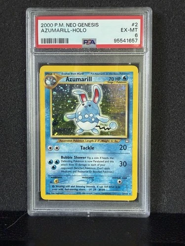 Azumarill 2/111 Neo Genesis Holo PSA 6