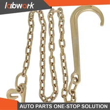 Labwork 5/16x6 FT 15" Axle J Hook Tow Rollback Wrecker Recovery Chain G70