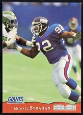 Michael Strahan RC 1993 Pro Set #313 New York Giants Vintage Rookie Card HOF. rookie card picture