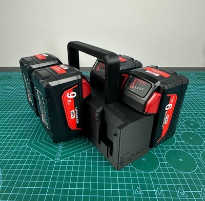 6x Akku Korb Träger Caddy Halter für Milwaukee M18 von AnKa