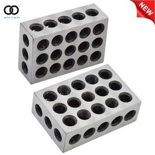 Ultra Precision 1 Matched Pair 1-2-3 Blocks 23 Holes .0002" Machinist 123