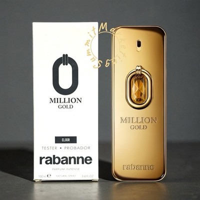 Paco Rabanne Million Gold Elixir Parfum Intense 3.4oz / 100ml NEW Tester