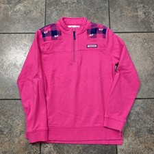 Girl  s Vineyard Vines 1/4 Zip Pullover Sweatshirt Size Large 14 