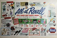 1964 Rexall Drug Store Gift Ideas Barbie Watch Mr Bim Santa 2 Page VTG Print Ad