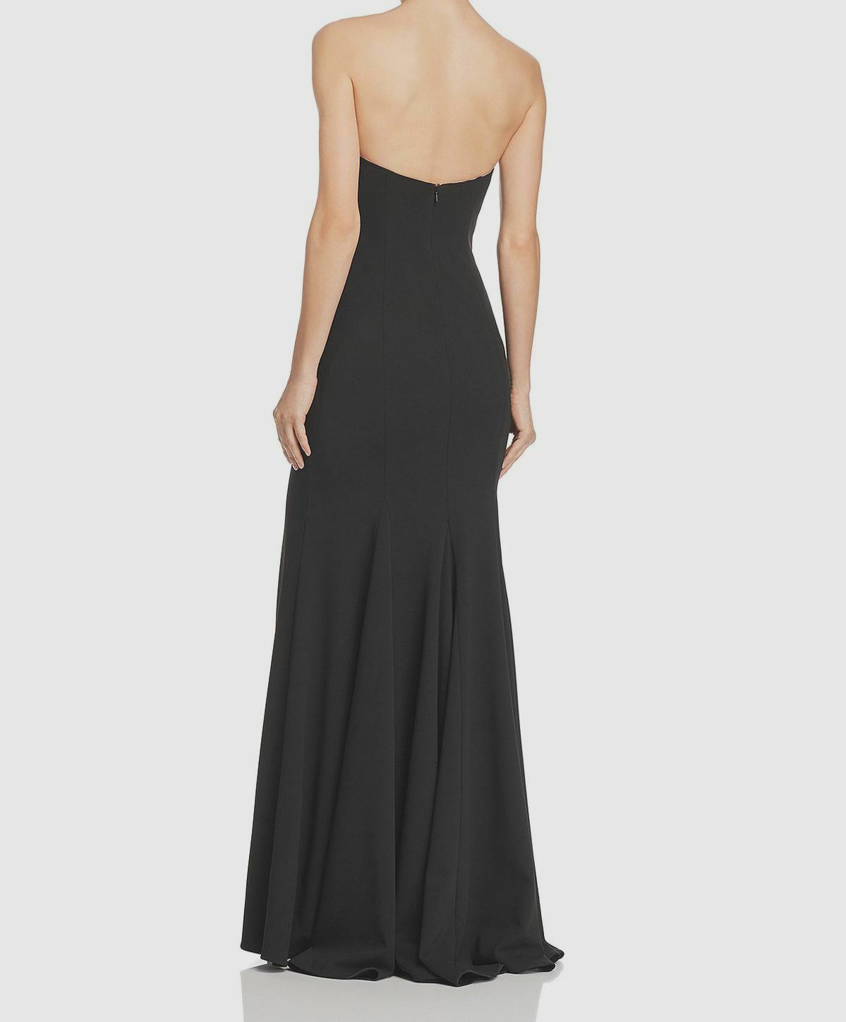 strapless scuba dress