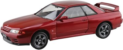 AOSHIMA The Snap Kit 1/32 NISSAN R32 GT-R Red Pearl Metallic Model