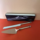 Lenox Piano Silver Pleated 2 Pc Dessert Set Stainless Steel 858515 @