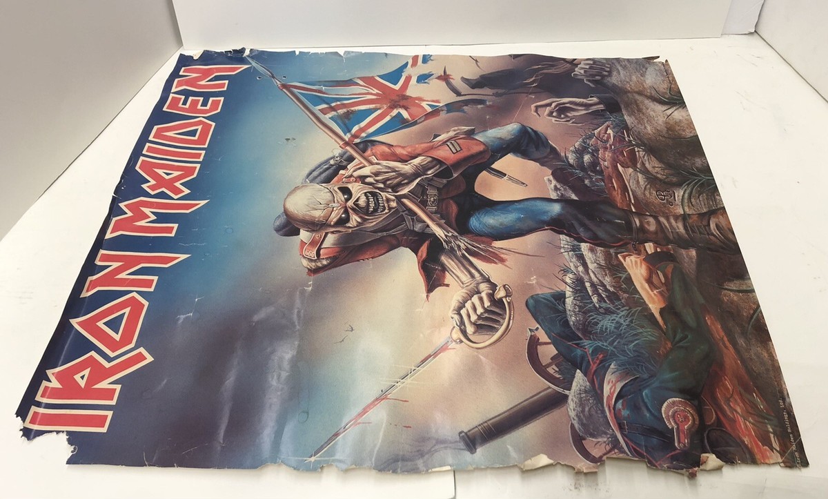 Iron Maiden The Trooper Vintage Original Poster 80's Metal Rock