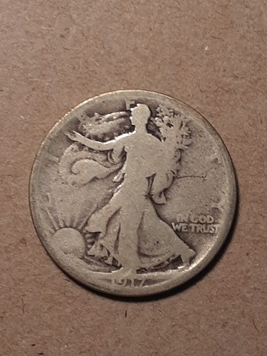 1917 D WALKING LIBERTY HALF DOLLAR REVERSE