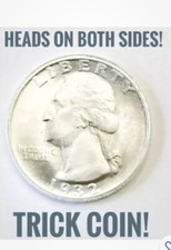 The Original Double Sided 1932 Two Headed Quarter -Coin Has 2 Heads Magic Trick