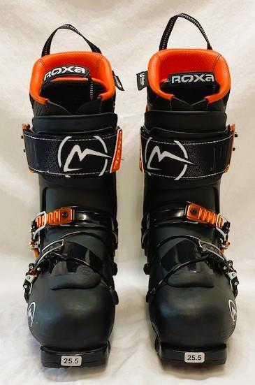 SALOMON Stivali da sci da neve Roxa R3 110 da uomo neri arancioni taglia 7 5 Mondo 25 5 NUOVI