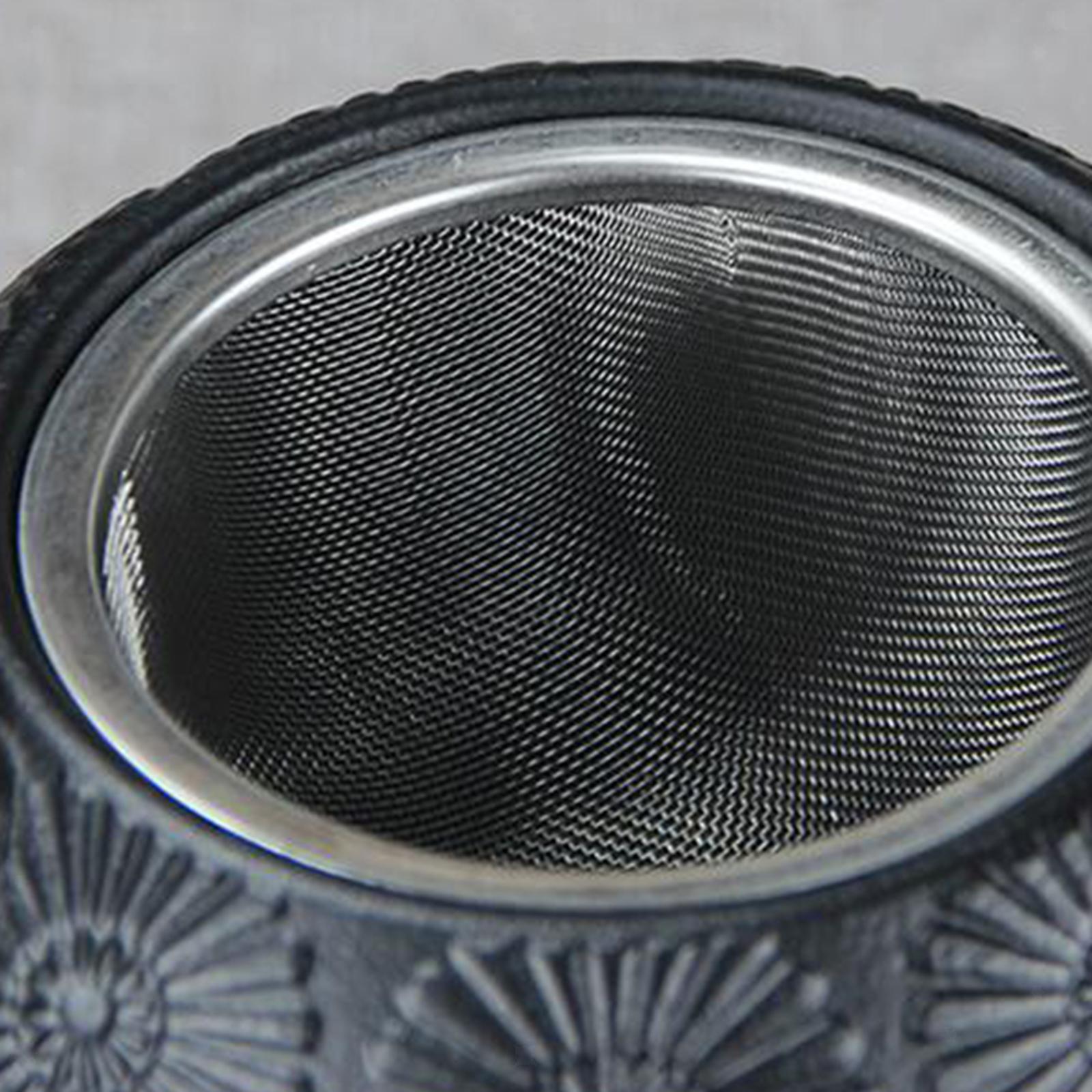 Cast Iron Kettle 40 Ounce with Anti Retro Pattern Scalding Handle Tea