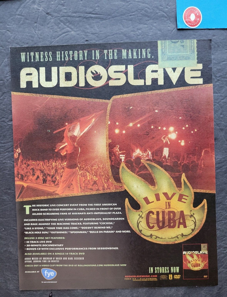 Audioslave Live In Cuba DVD Promo Print Advertisement Vintage 2005