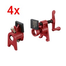 4x Rohrschraubzwinge Schraubzwinge Rohrzwinge Zwinge Spannelement Endlos Ø26,9mm