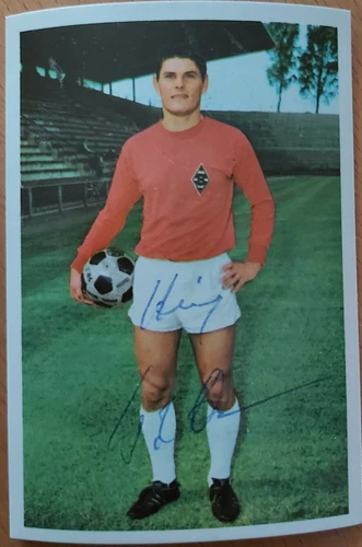 Heinz Wittmann autograph on Bergmann SB No. 168 Borussia Mönchengladbach 67/68