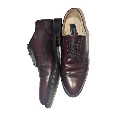 Bostonian Impression Burgundy Leather Oxford Toe Cap Men display picture 3