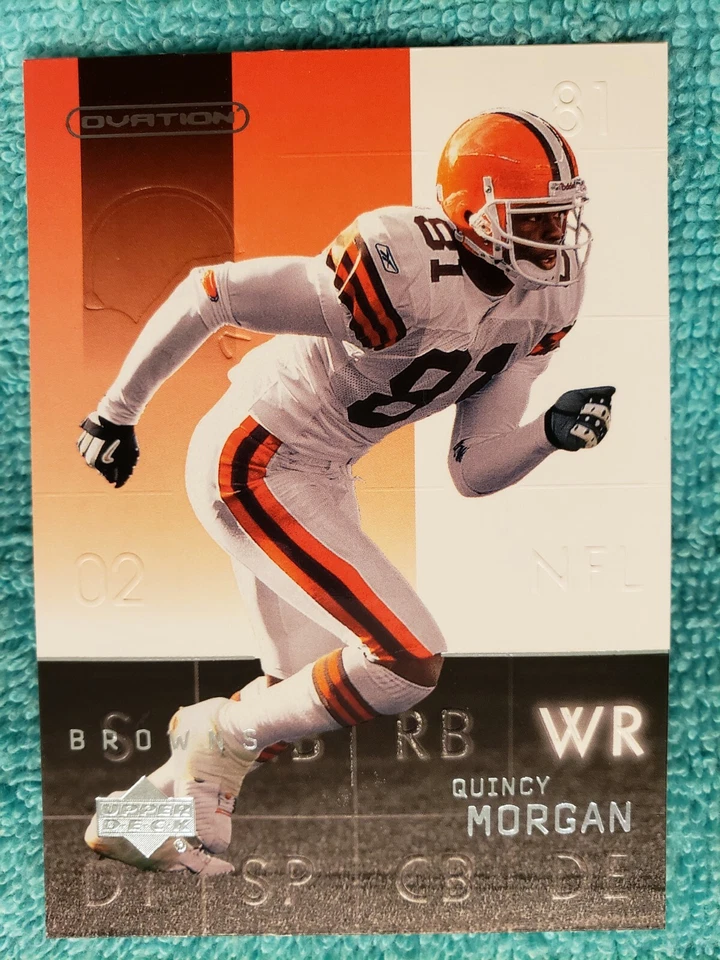2002 UPPER DECK OVATION QUINCY MORGAN #20 CLEVELAND BROWNS - Image 2 of 4
