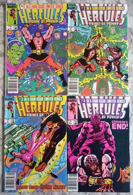 Hercules Prince Of Power #1-4 Set 1st Print VF-  Marvel Comics 1983 #2 #3 