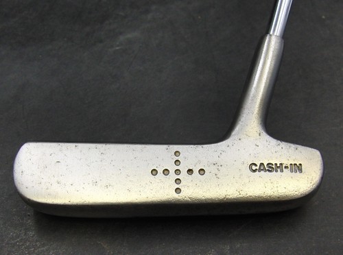 Spalding Cash-In Putter 91cm Playing Length Steel Shaft Iguana Golf Grip - Picture 4 of 11