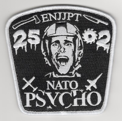 USAF 80th FTW Class 25-02 Morale patch, Sheppard AFB, TX, Hooked backside.