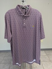 NWT MEN'S RALPH LAUREN RLX POLO, SIZE: L, COLOR: PURPLE/WHITE M6