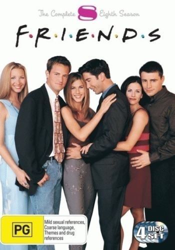 Friends : Season 8 (DVD, 2001, 4 Discs) Jennifer Aniston, Matt