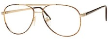 LOOKING GLASS 8002 MEN'S EYEGLASSES 56-18-145 GOLD/BROWN DEMI WITH SOFT CASE
