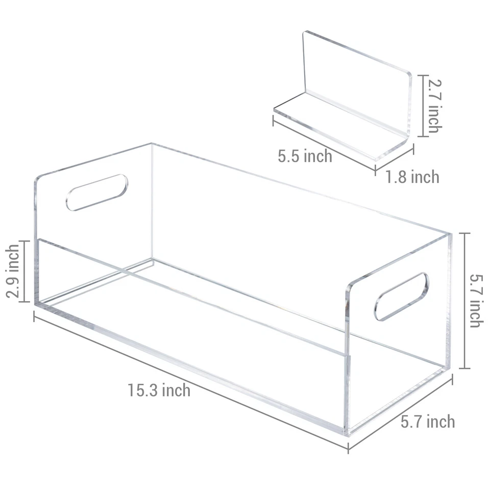 Clear Acrylic Stackable CD Holder Rack, Media Storage Organizer w/ Cutout Handle - Image 4 of 4