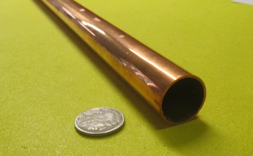 Copper Tube Type L, MED PSI 7/8 OD x .785 ID x .045 Wall x 5 Ft Length