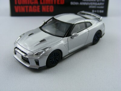 2020 Nissan GT-R 50th Anniv.silber,Tomytec Tomica Lim.Vintage Neo LV-N200b,1/64