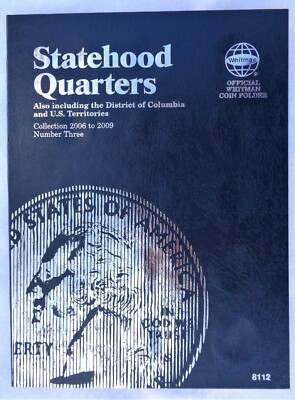 Whitman Statehood Quarters #3 2006-2009, Coin Folder, Album/Book.
